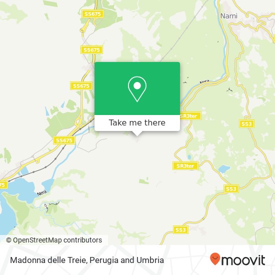 Madonna delle Treie map