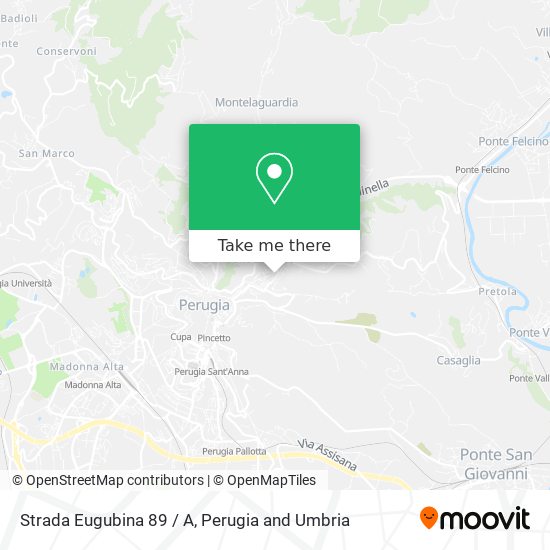 Strada Eugubina 89 / A map