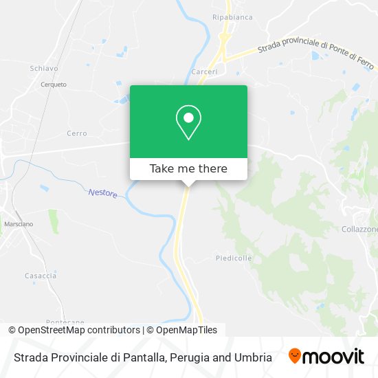 Strada Provinciale di Pantalla map