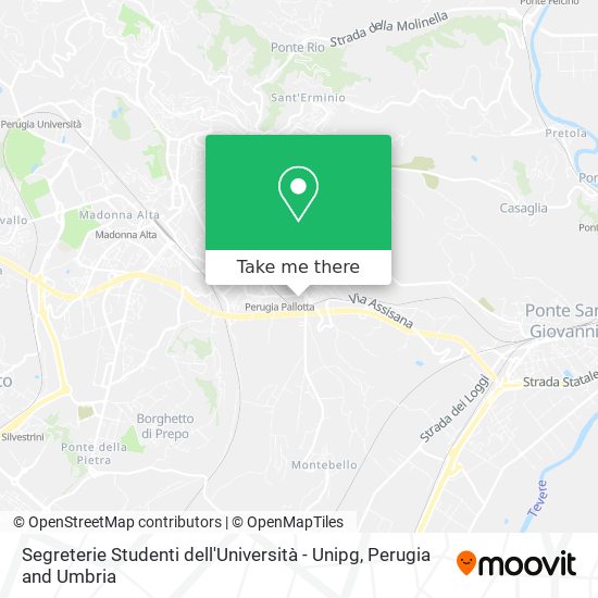 Segreterie Studenti dell'Università - Unipg map