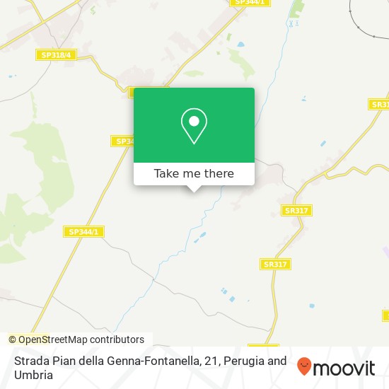 Strada Pian della Genna-Fontanella, 21 map