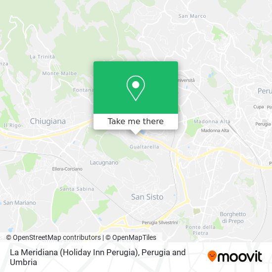 La Meridiana (Holiday Inn Perugia) map