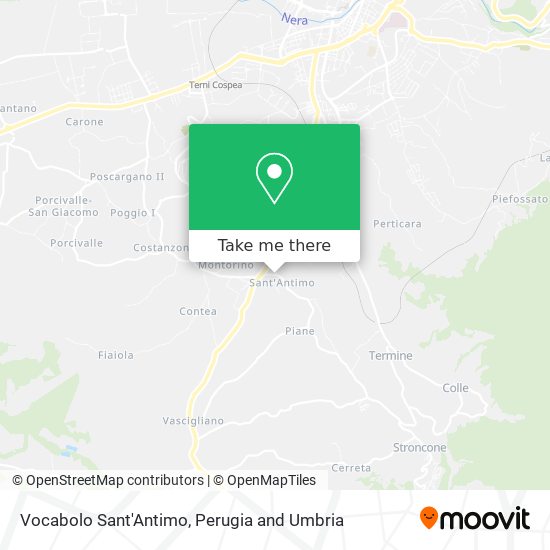 Vocabolo Sant'Antimo map