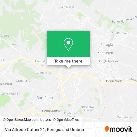 Via Alfredo Cotani  21 map