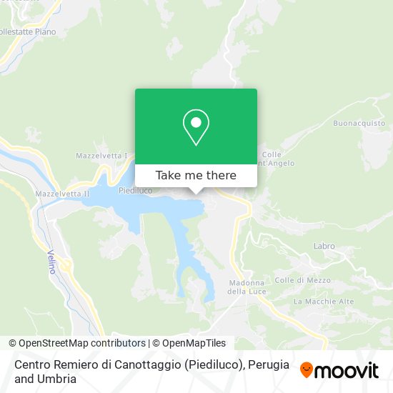 Centro Remiero di Canottaggio (Piediluco) map