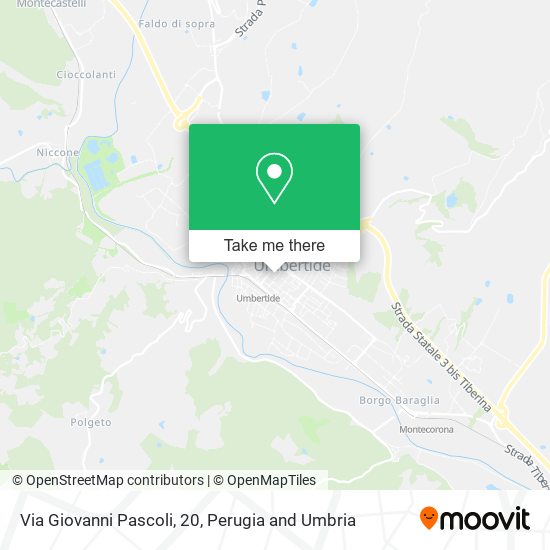 Via Giovanni Pascoli, 20 map