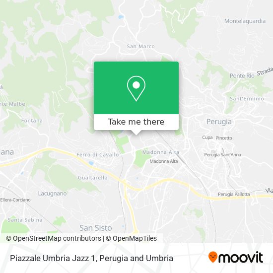 Piazzale Umbria Jazz  1 map