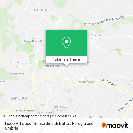 Liceo Artistico "Bernardino di Betto" map