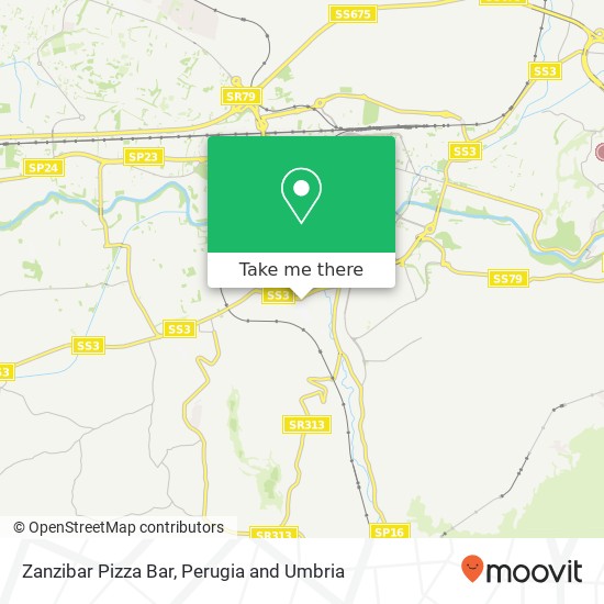 Zanzibar Pizza Bar, Piazzale Senio 05100 Terni map