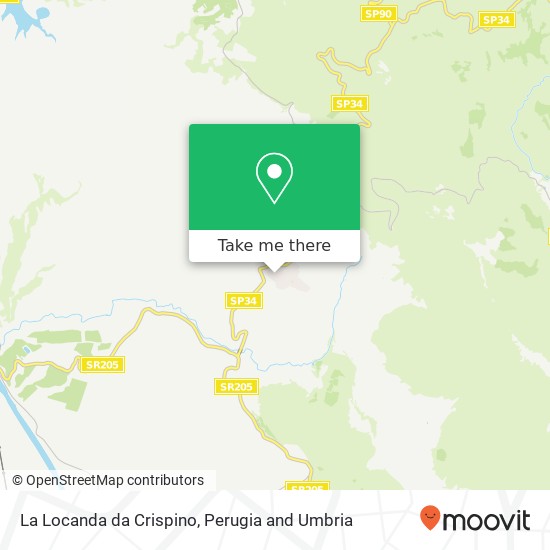 La Locanda da Crispino, Via Alessandro degli Atti 05020 Montecchio map