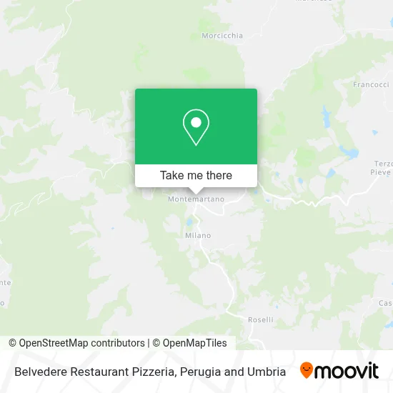 Belvedere Restaurant and Pizzeria map