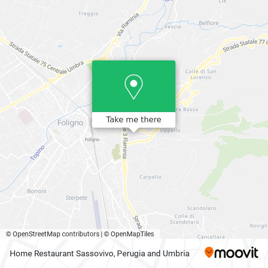 Home Restaurant Sassovivo map