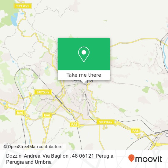 Dozzini Andrea, Via Baglioni, 48 06121 Perugia map