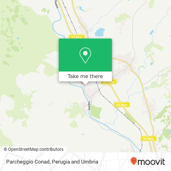 Parcheggio Conad map