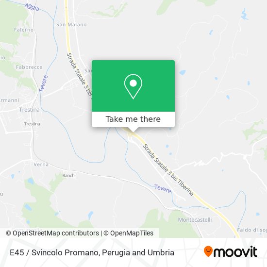 E45 / Svincolo Promano map