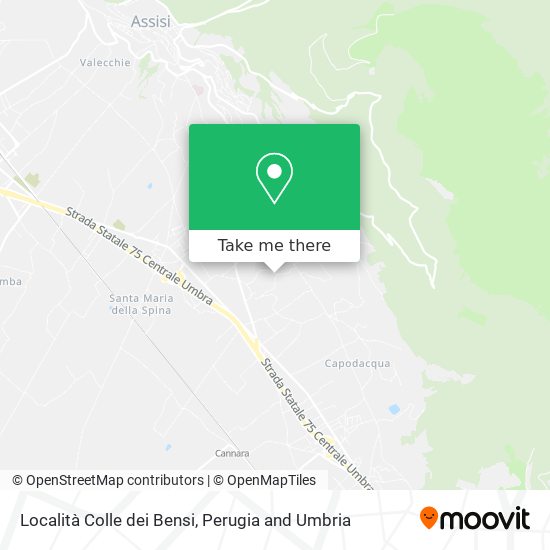 Località Colle dei Bensi map
