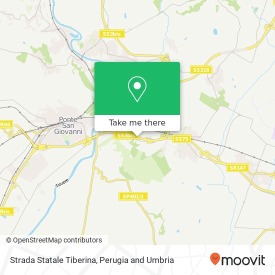 Strada Statale Tiberina map