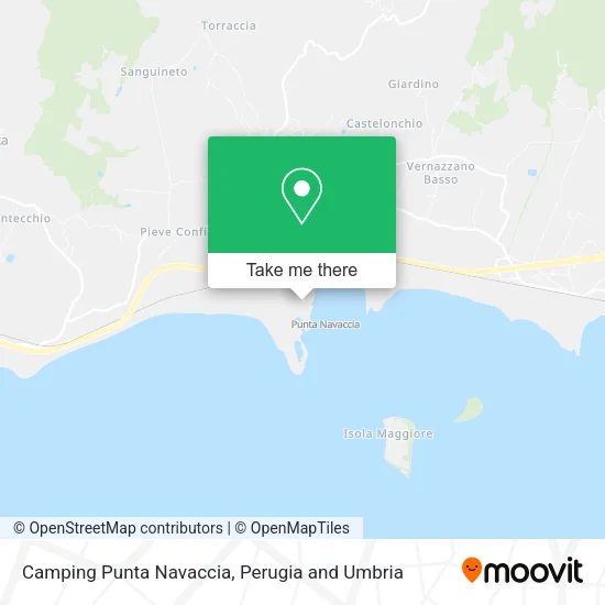 Punta Navaccia Camping map