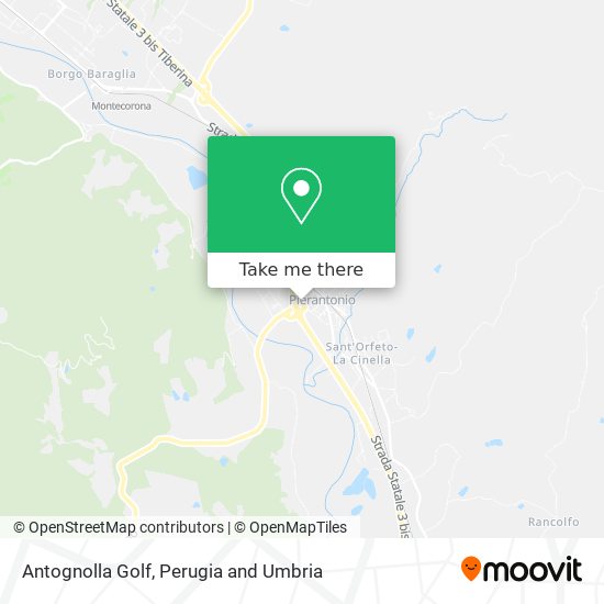 Antognolla Golf map