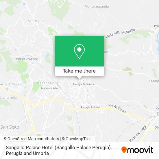 Sangallo Palace Hotel (Sangallo Palace Perugia) map