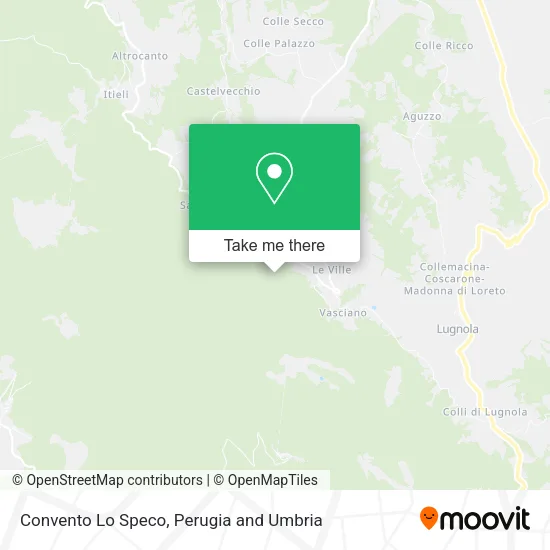 Convento Lo Speco map