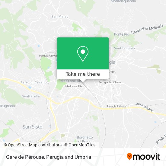 Gare de Pérouse map