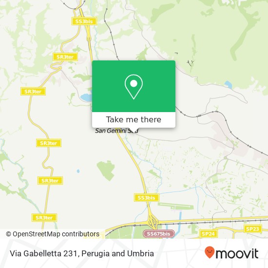 Via Gabelletta 231 map