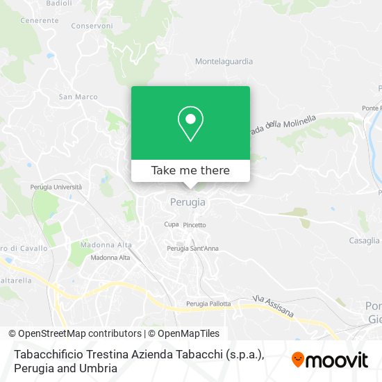 Tabacchificio Trestina Azienda Tabacchi (s.p.a.) map