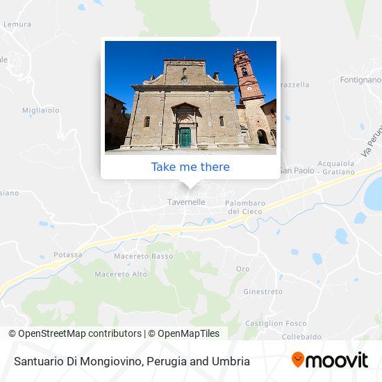 Santuario Di Mongiovino map