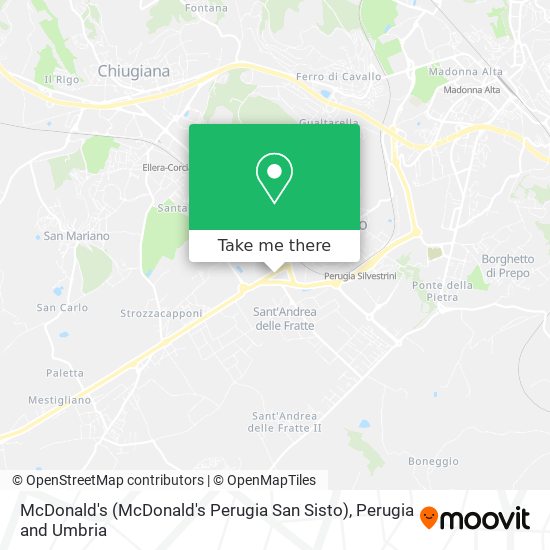 McDonald's (McDonald's Perugia San Sisto) map