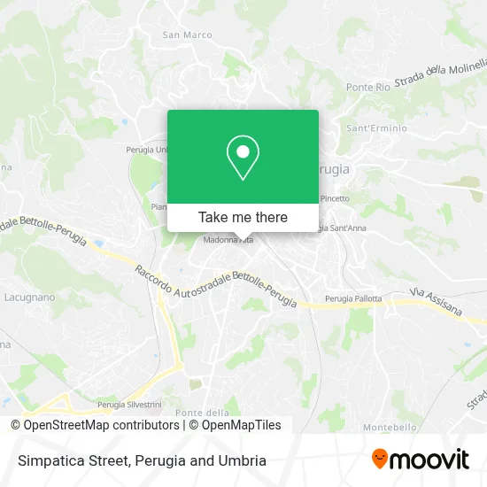 Simpatica Street map