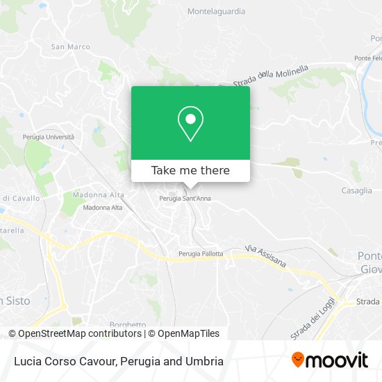 Lucia Corso Cavour map