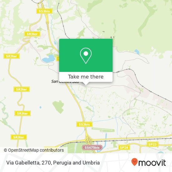 Via Gabelletta, 270 map