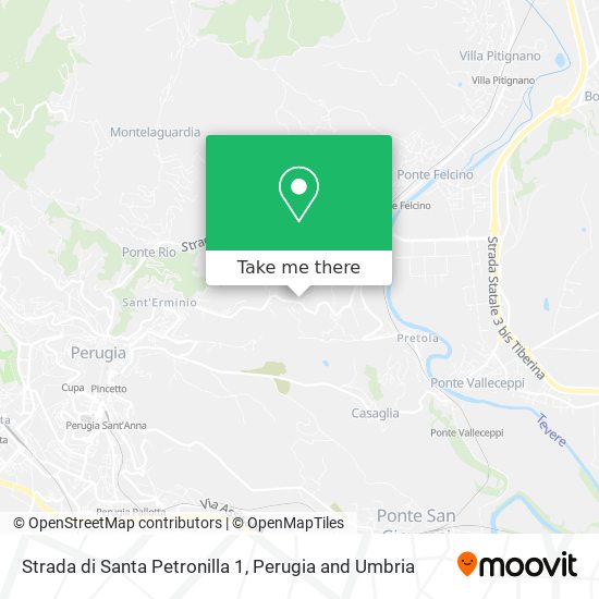 Strada di Santa Petronilla 1 map