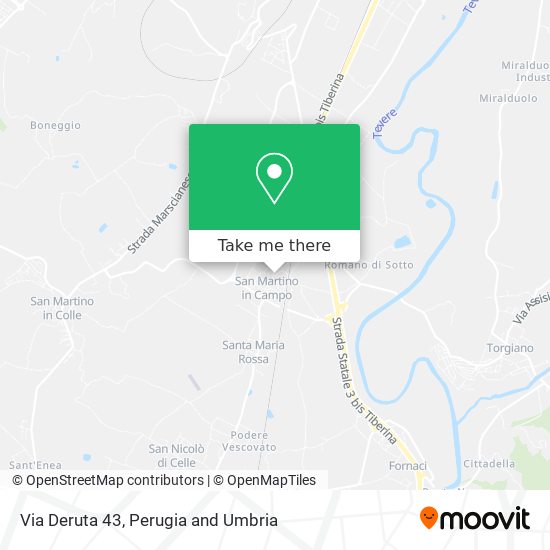Via Deruta  43 map