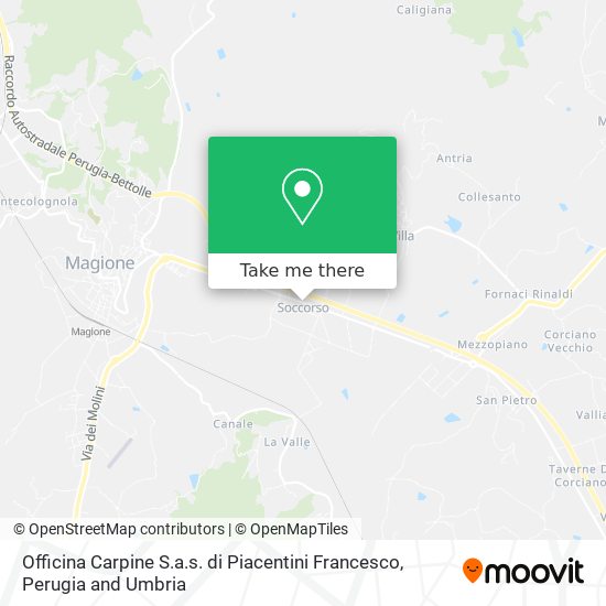 Officina Carpine S.a.s. di Piacentini Francesco map