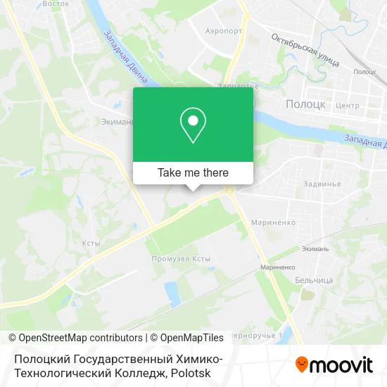 Полоцкий Государственный Химико-Технологический Колледж map