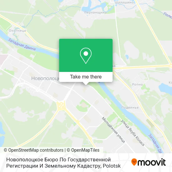 Новополоцкое Бюро По Государственной Регистрации И Земельному Кадастру map