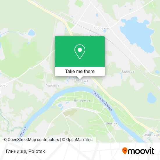 Глинище map