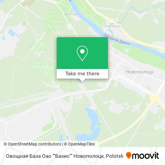 Овощная База Оао ""Базис"" Новополоцк map