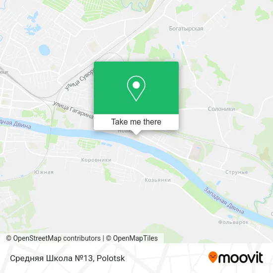 Средняя Школа №13 map
