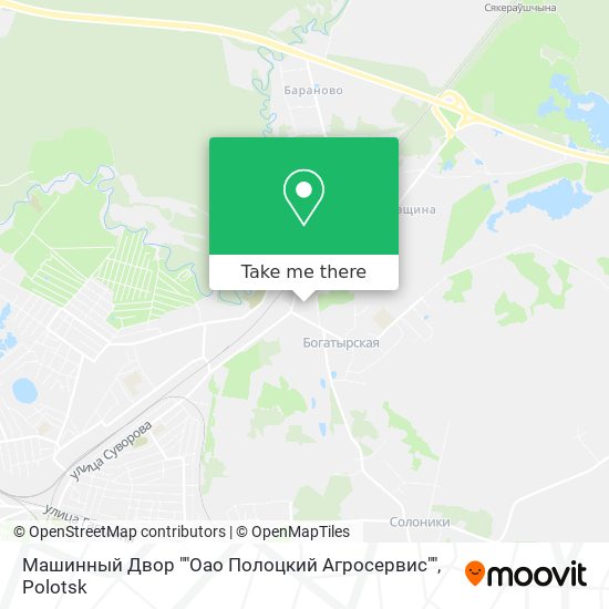 Машинный Двор ""Оао Полоцкий Агросервис"" map