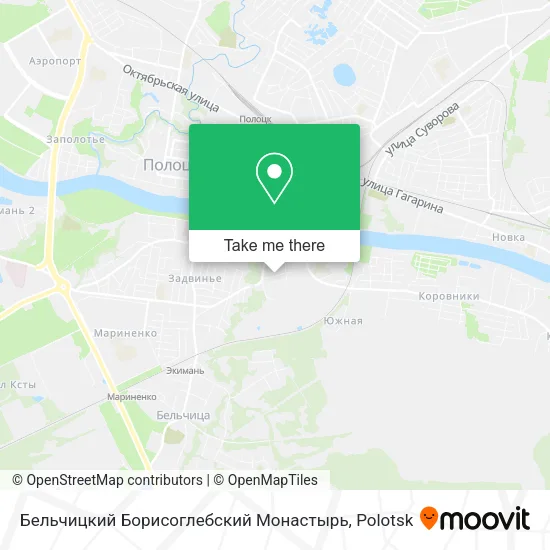 Бельчицкий Борисоглебский Монастырь map