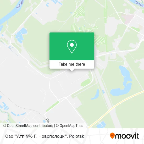 Оао ""Атп №6 Г. Новополоцк"" map