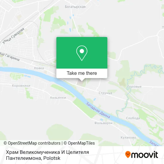 Храм Великомученика И Целителя Пантелеимона map