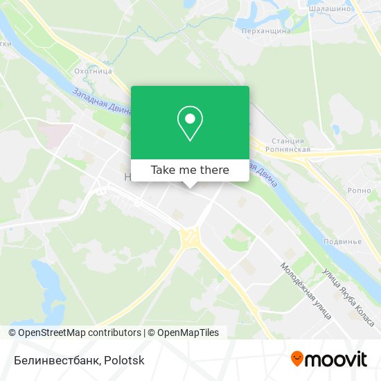 Белинвестбанк map