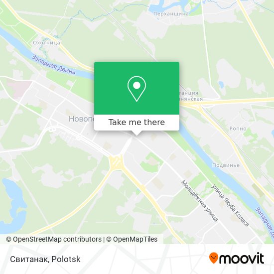 Свитанак map