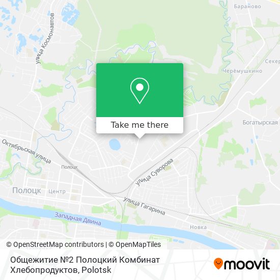 Общежитие №2 Полоцкий Комбинат Хлебопродуктов map