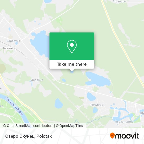 Озеро Окунец map