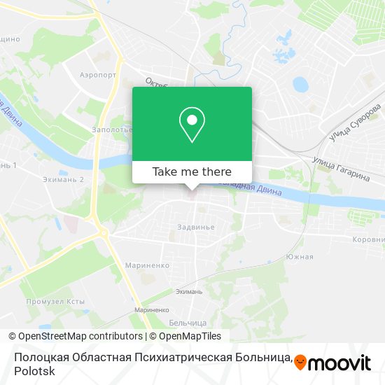 Полоцкая Областная Психиатрическая Больница map